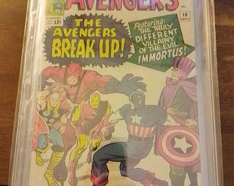 Avengers #10 halo graded 6 "The Avengers Break Up!" (1st Immortus)