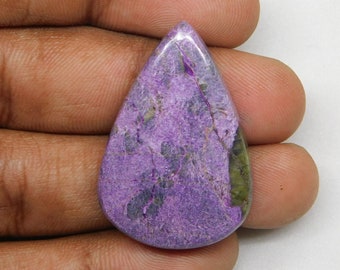 Stichtite Gemstone, Top Grade !! Natural Stichtite Loose Stone, Low Price Purple Stichtite Cabochon For Jewelry Making. [42 cts. 36 X 24 mm]