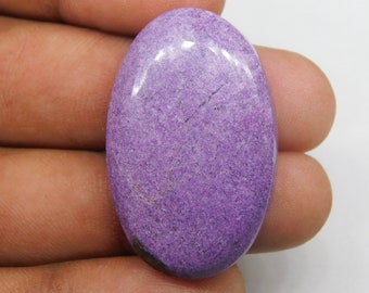 Natural Stichtite Loose Gemstone, Top Grade !! Stichtite Cabochon Low Price Purple Stichtite Stone For Jewelry Making. [29 cts.34 X 21 mm]