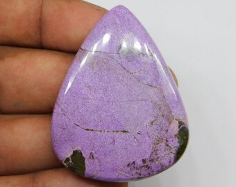 Natural Stichtite Loose Gemstone, Top Grade !! Stichtite Cabochon Low Price Purple Stichtite Stone For Jewelry Making. [66 cts. 46 X 36 mm]