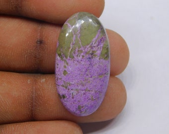Natural Stichtite Loose Gemstone, Top Grade !! Stichtite Cabochon Low Price Purple Stichtite Stone For Jewelry Making. [15cts. 29X 15mm]