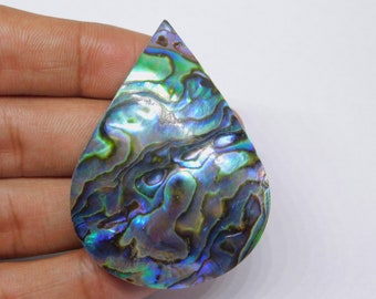 100% Natural Abalone Shell Cabochon Abalone Shell  Loose Gemstone semi precious handmade For Making Jewelry .119ct. 53X 39 mm
