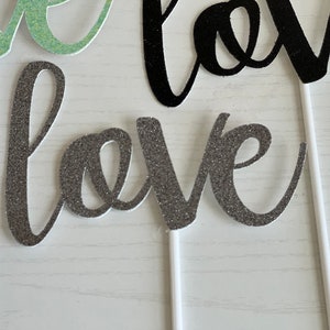 LOVE cake topper