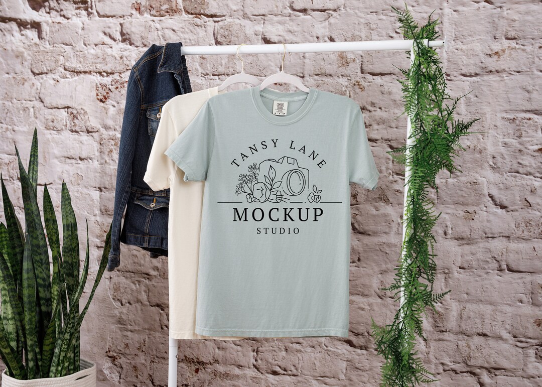 Comfort Colors C1717 Shirt Mockup, Comfort Colors Bay Mockup, Shirt