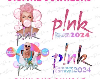 Bundle Pink Summer Carnival Png 2024, P!nk Summer Carnival 2024 Tour, Pink Tour 2024 Australia, Pink Tour 2024 European, gift for pink fan