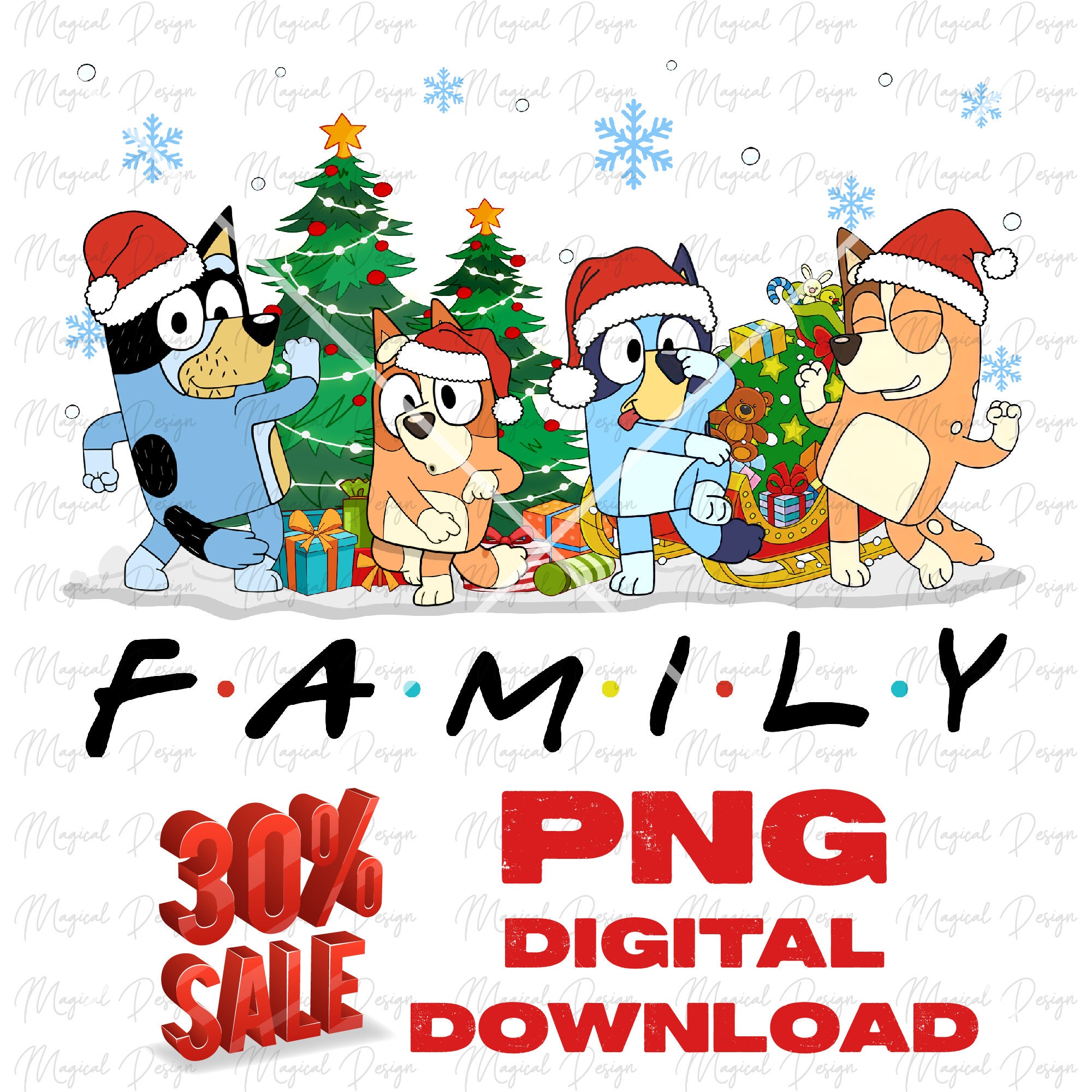 Bluey Family Iron On Design Cut Files - Instant Download Digital PNG F –  LuvibeeKidsCo