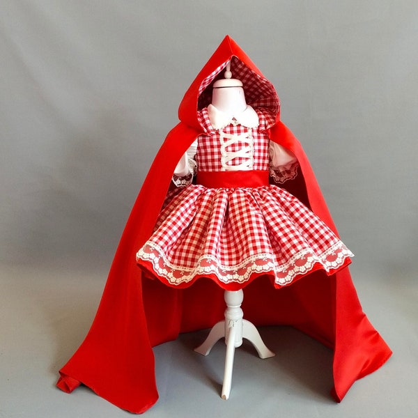 Disfraz de Caperucita Roja y capa para niño pequeño