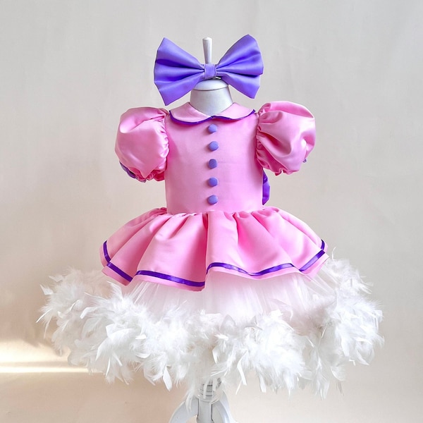 Daisy Duck Costume for Toddler, Disney Cosplay Outfit, Girls Disney World Dress, Disney Birthday Outfit, Halloween Costume