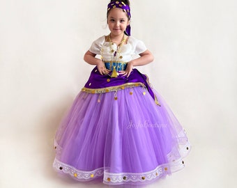 Esmeralda Girls Costume , Halloween Esmeralda Dress for Toodlers, Purple Disney Dress, Halloween Themd Cosplay,Customizable Halloween Dress