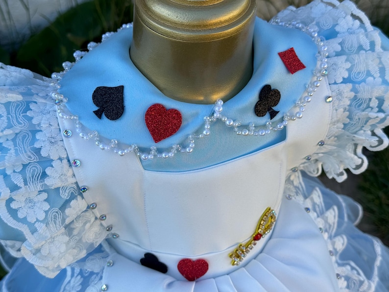 Alice in Wonderland Dress, Toddler Storybook Costume, Blue Fairytale Party Outfit image 6