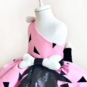 Halloween Toddler Costume,Pebble Costume for Toddler, Flinstones Birthday Dress,  Baby Christmas Gift