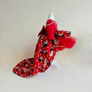 Minnie Mouse Outfit for Toddler, Minnie Mouse Disney Costume, Baby  Minnie Mouse Birthday Dress, Red Minnie Mouse Dress