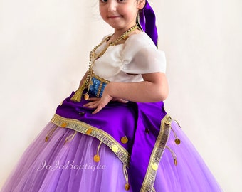 esmeralda purple dress Handmade Esmeralda Dress Costume, Purple Tulle, Matching Headband