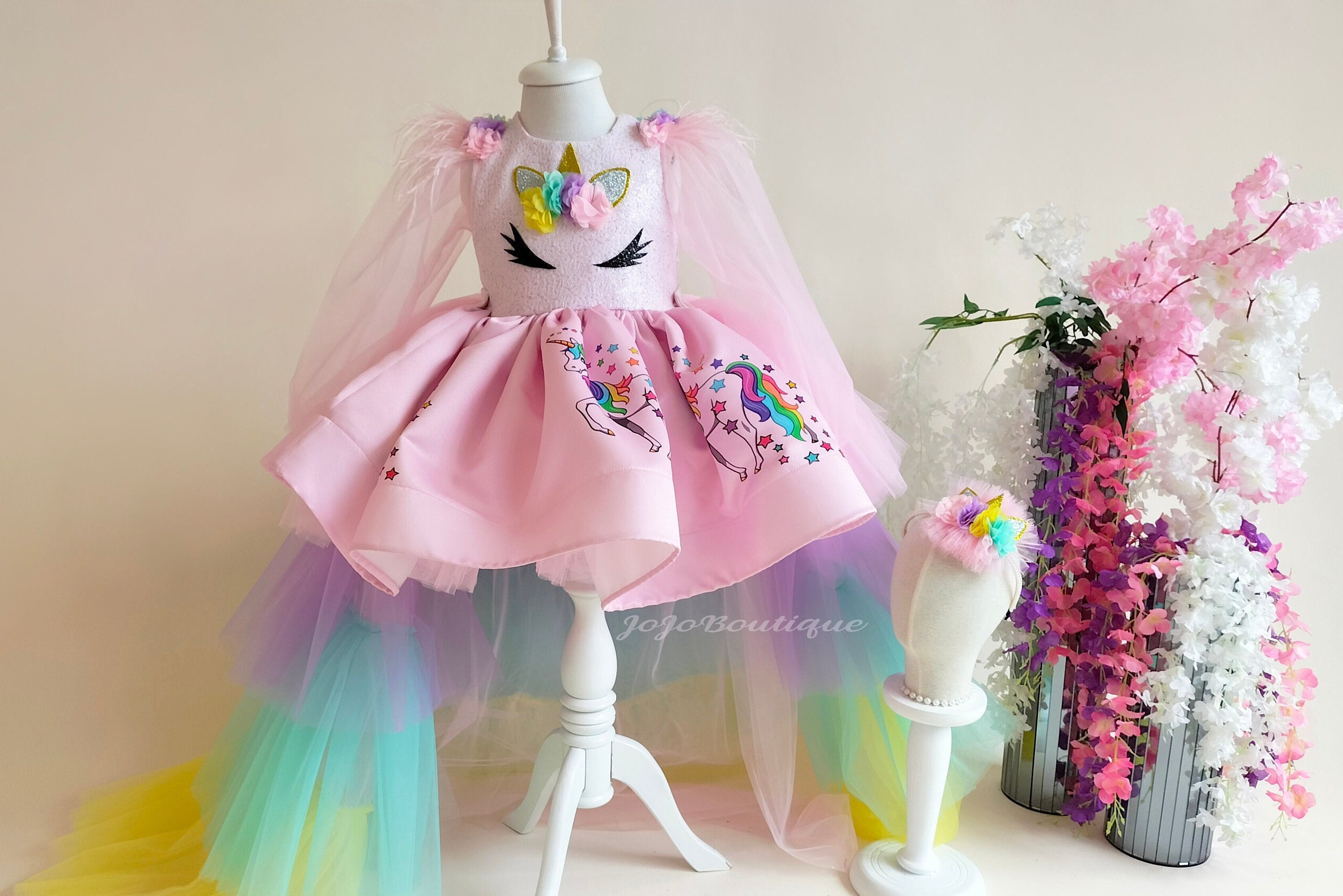 Toddler Unicorn Dress Etsy