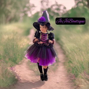 Halloween Gift for Girls Witch Costume, Halloween Witch dress for Girl,Halloween Gift for Kids,Children Carnival Fancy Dress witch costume,