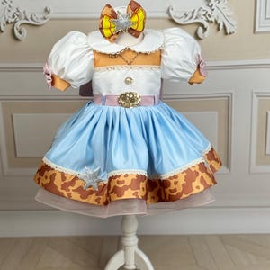 Cowgirl Toddler Costume Dress, Western Birthday Party Outfit, Toy Story Inspired