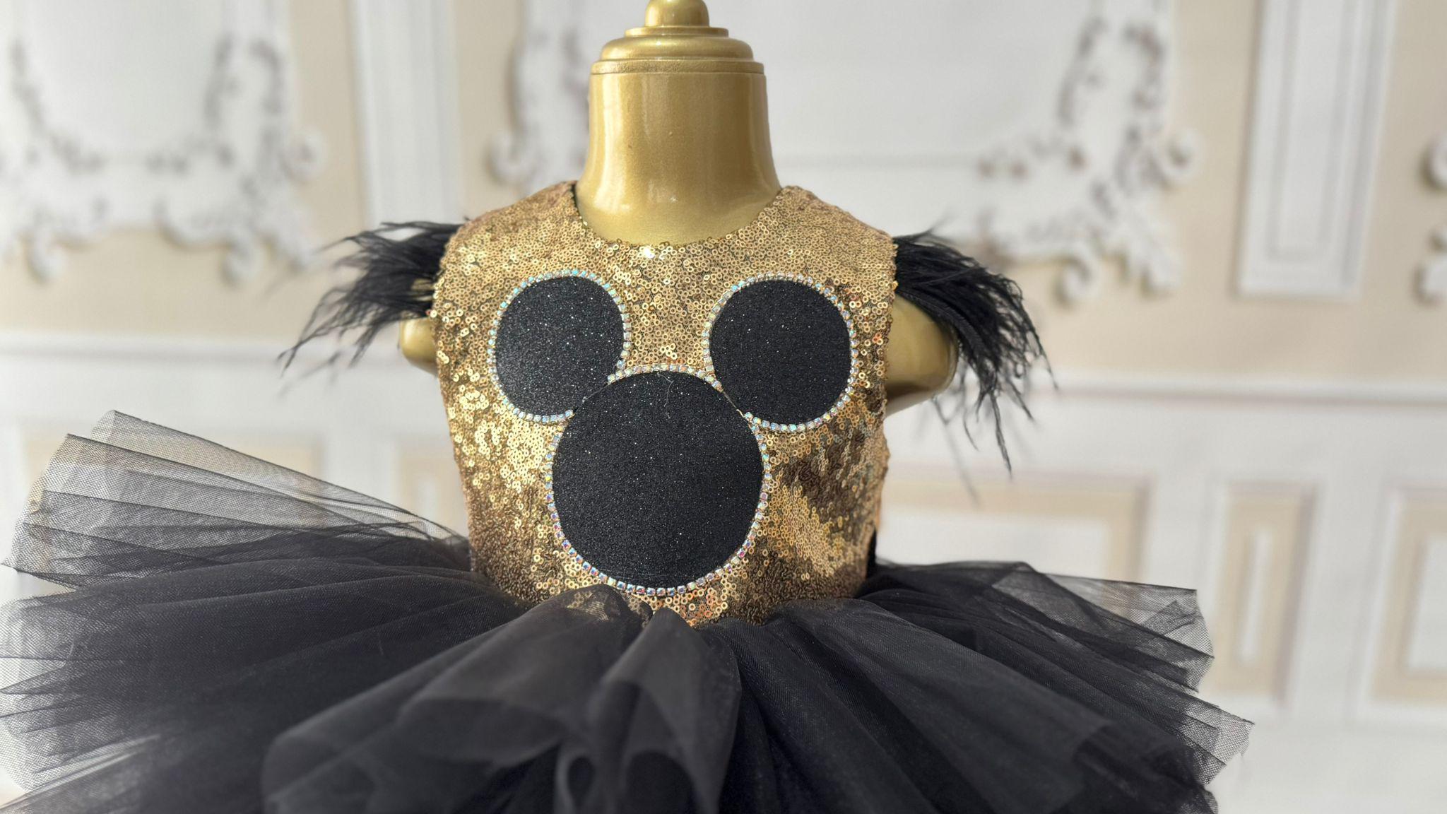 minnie mouse gold sequin dress Disney Store Minnie Mouse Bow Gold Sequin Shift Girls Party Dress Holiday NEW