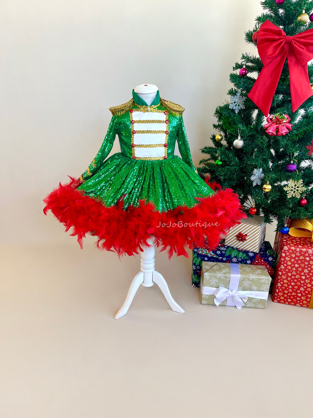 Nutcracker Christmas Costume for Girls, Christmas Circus Dress Toddler