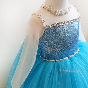 Elsa Dress, Elsa Halloween Costume, Ice Queen Dress, Frozen Dress, Princess Dress, Couture Princess, Elsa Costume