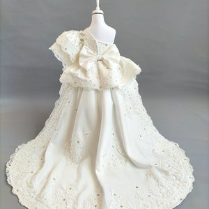 Veelzijdige meisjesjurk voor doop, ceremonie, bruidsmeisje, bruiloft - kleine maat