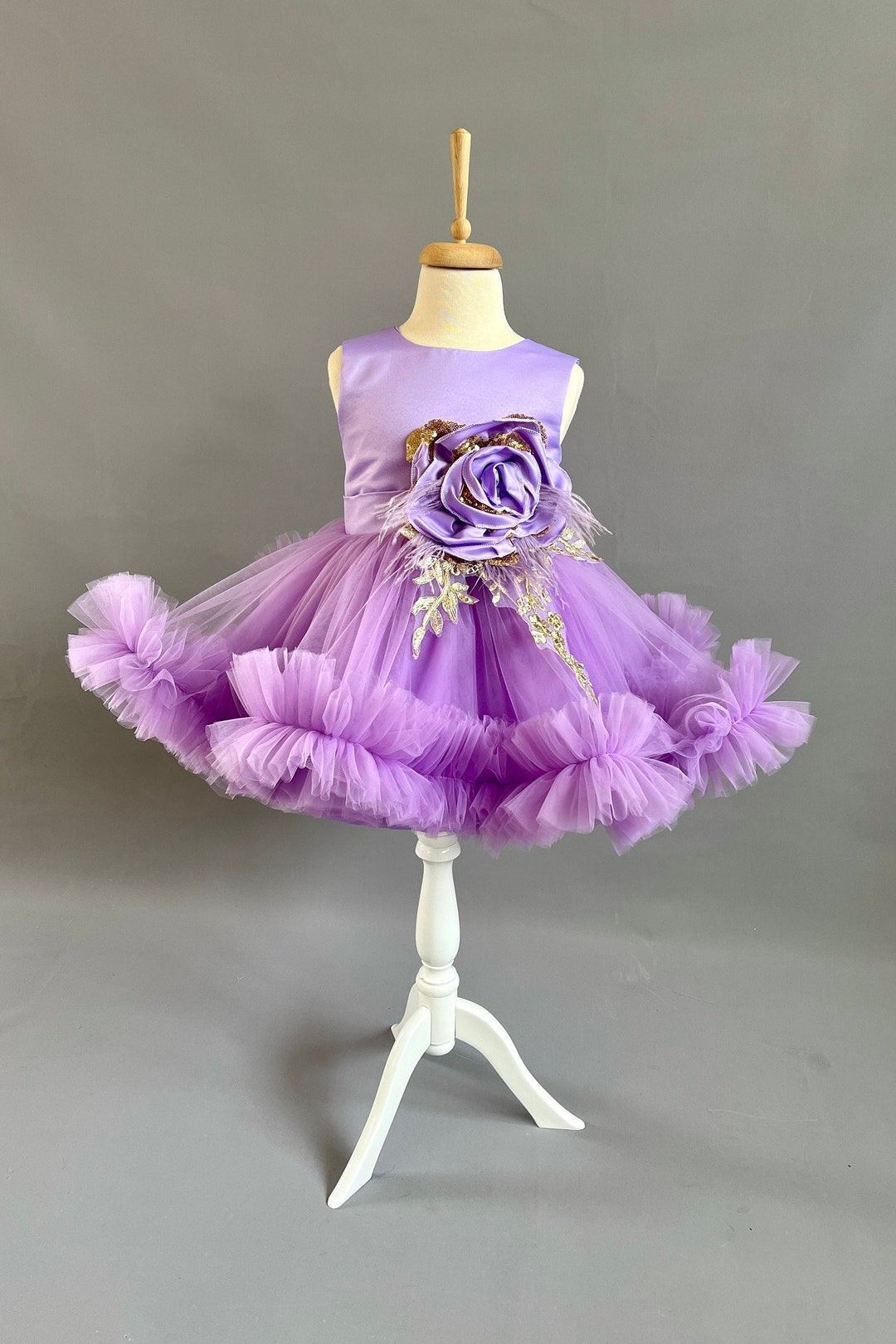 Purple Elegant Ball Gown Lilac Birthday Dress Lavender - Etsy