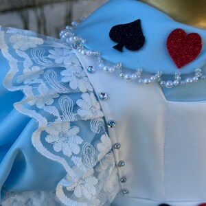 Alice in Wonderland Dress, Toddler Storybook Costume, Blue Fairytale Party Outfit image 7
