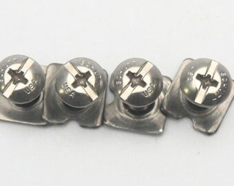 Four NOS Hardware for Schutt Football Helmet Facemask Clips Screws and T-Nuts