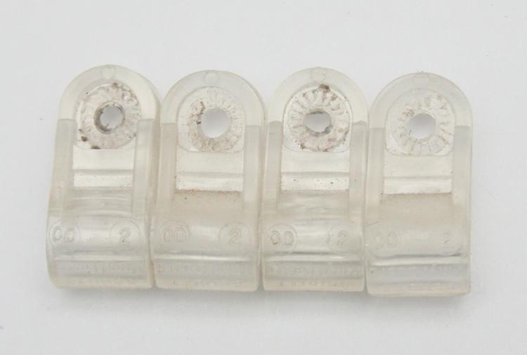 Clips De Masque De Casque De Football Riddell Vintage – Neuf, 2 Trous, Transparent, Pour Masque