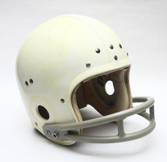 1950 football helmets Vintage Helmet c.1950 Rare Game Used 1950s 60s