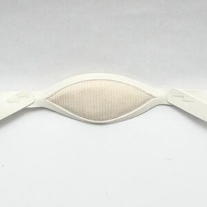 Correa para la barbilla del casco de fútbol americano Schutt Four Point Low Hook Soft Cup, vintage, nueva de stock antiguo.