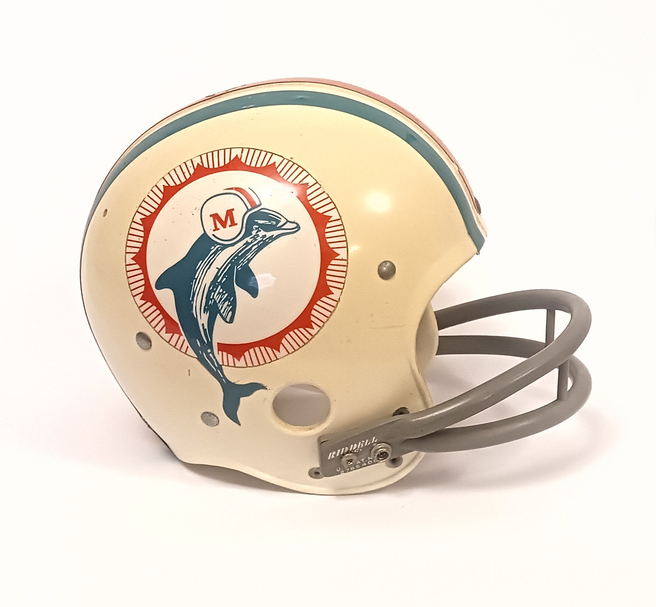 【海外限定】 Vintage 1970s Miami Dolphins Riddell Kra Lite Football 洋書