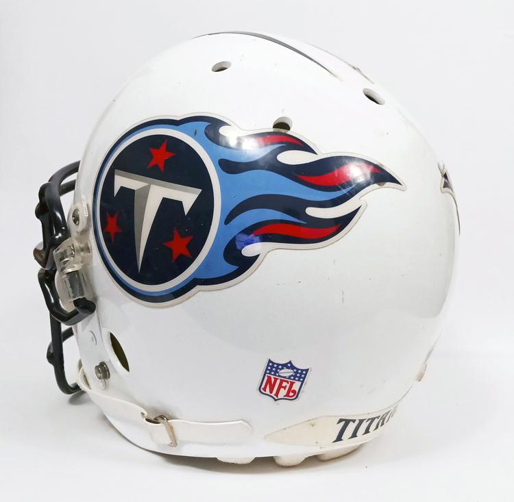 Vintage Game Used Tennessee Titans Schutt Air XL Football Helmet 1990s 2000s