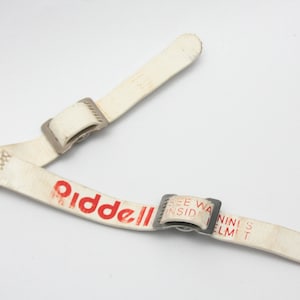 Old Riddell Logo RARE Game Used Vintage 1980s Riddell Low Hook Soft Cup Football Helmet ...