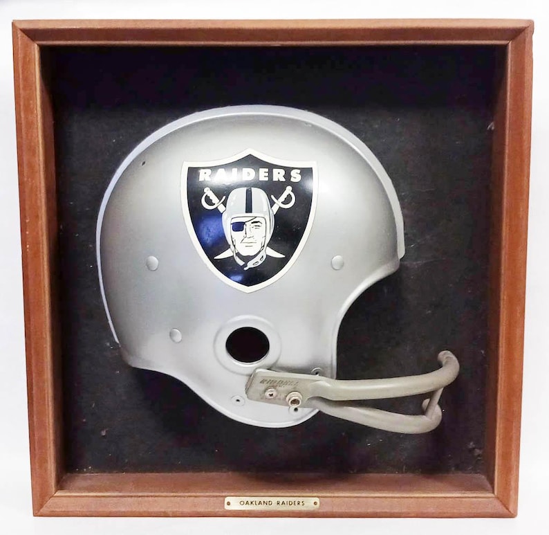 Old Riddell Logo Rare Vintage 1960s Oakland Raiders Riddell RK Suspension Football ...