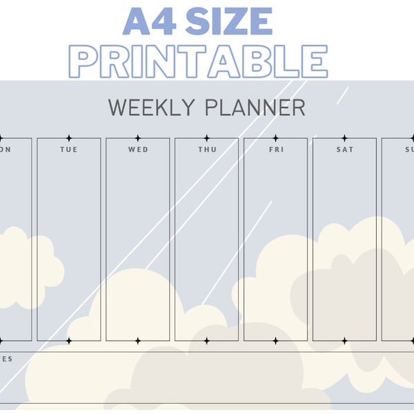 Weekly Planner x Sky is the Limit