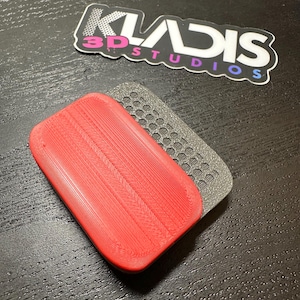 Smooth Rogue Fidget Slider 3 click (matte red / SS composite plates)