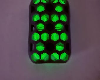 Skelly Mag-glow Fidget Slider (luce verde/PLA con piastre in composito di acciaio inossidabile)