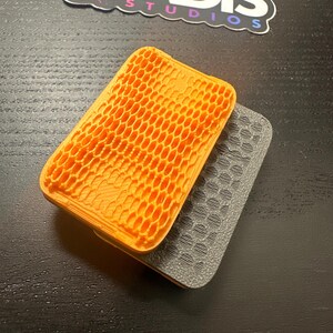 The OG Verkk Fidget Slider 3 click (matte orange / SS Composite plates)*Verkk* Haptic / Clicker / slider/ fidget