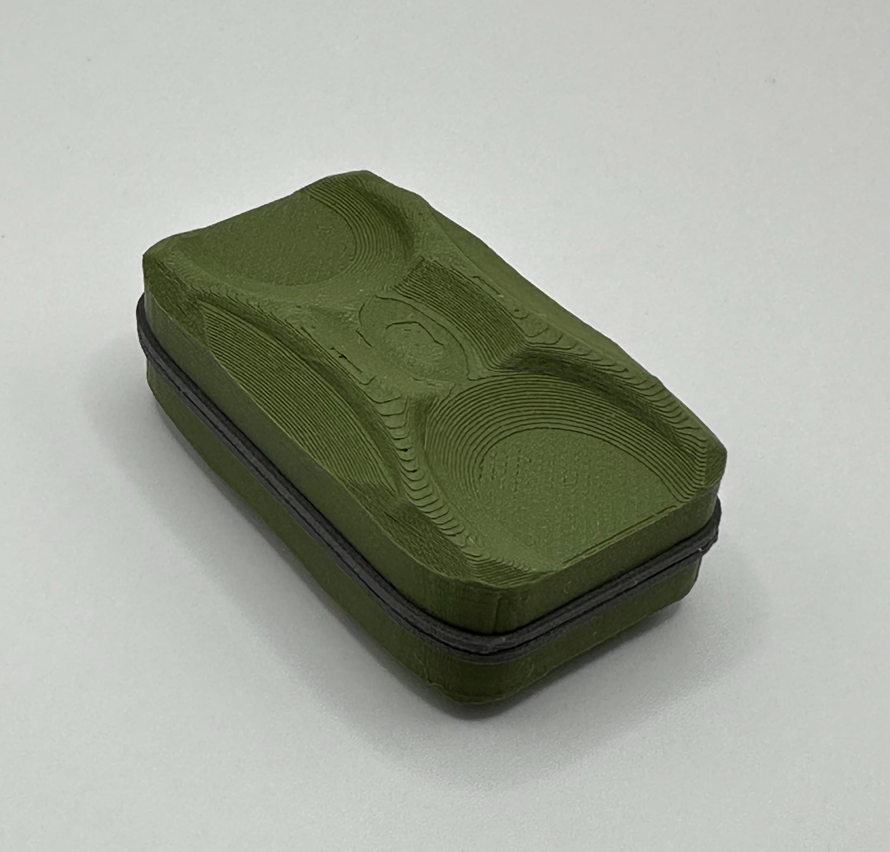 Naked Verkk Fidget Slider 3 click (OD green / matte black) Haptic / Clicker / EDC / slider/ fidget