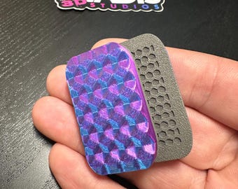 Silent Diamond Fidget Slider 3 click (Chamelion Blue/Purple