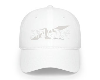White Low Profile Baseball Cap