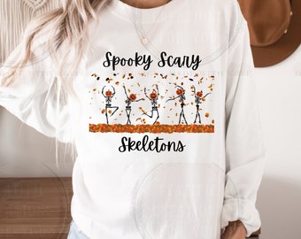 Spooky Scary Skeletons Sweatshirt | Unisex Heavy Blend™ Crewneck Sweatshirt