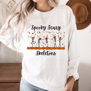Spooky Scary Skeletons Sweatshirt | Unisex Heavy Blend™ Crewneck Sweatshirt