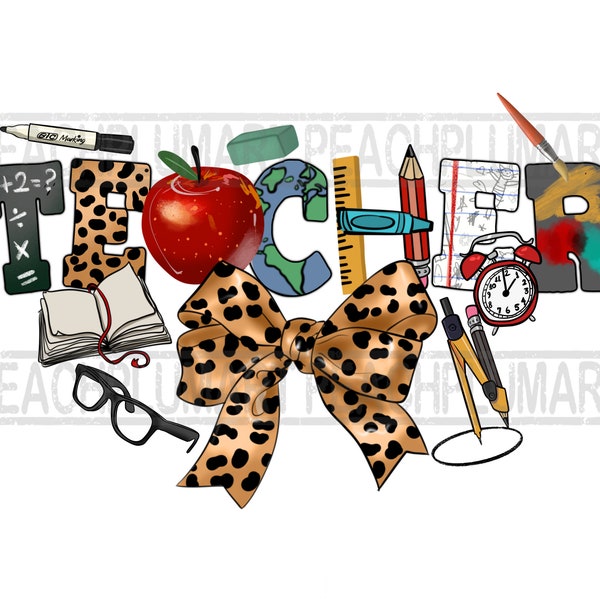 Coquette teacher png, teacher bow png, teacher ribbon png, teacher png sublimation design download, ribbon trend, coquette bow png