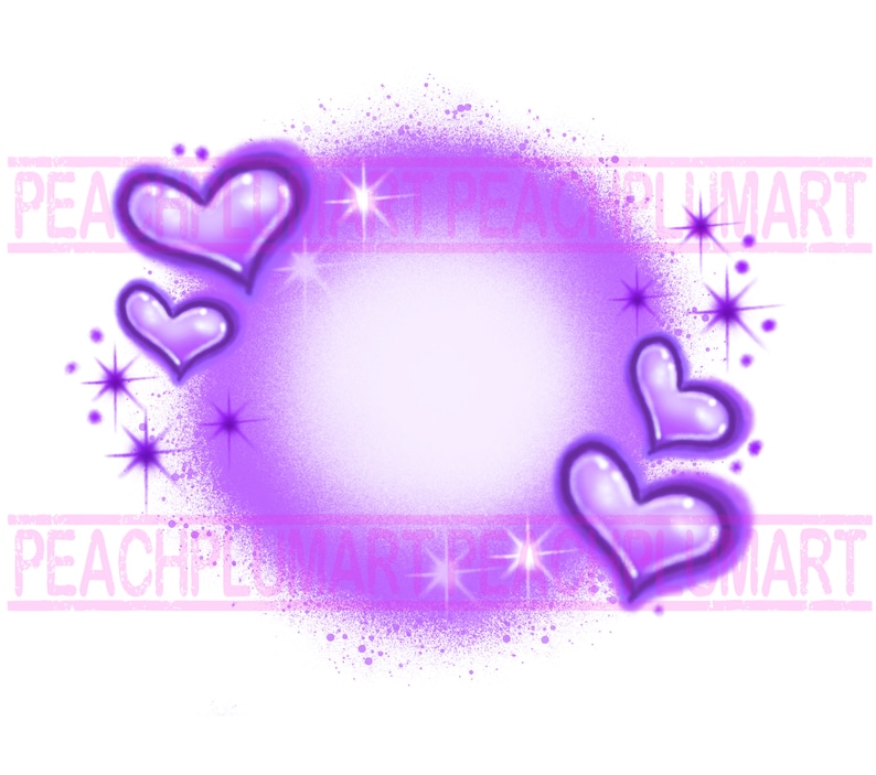 Pu&ograve; includere: Cuori viola su uno sfondo scintillante. I cuori sono contornati di nero e hanno un effetto sfumato. Lo sfondo &egrave; viola chiaro con macchie bianche.