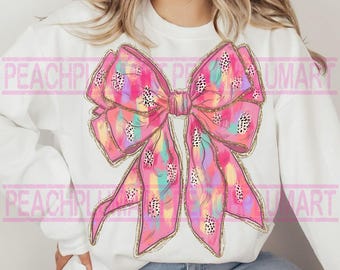 Easter Bow Sublimation PNG Coquette Bow Easter Shirt Easter Shirt Easter Glitter Polkadot Dalmatian Happy Easter Bunny Sublimation Download