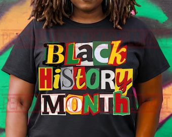 Y2K collage mese della storia nera png, Storia nera PNG, Storia afroamericana png, Io sono la storia nera PNG