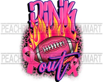 Borstkanker Png, Leopard Pink Out Football Tackle Png, Breast Cancer Warrior Girls Png, Football Tackle Ribbon Roze, Sublimaties Ontwerpen