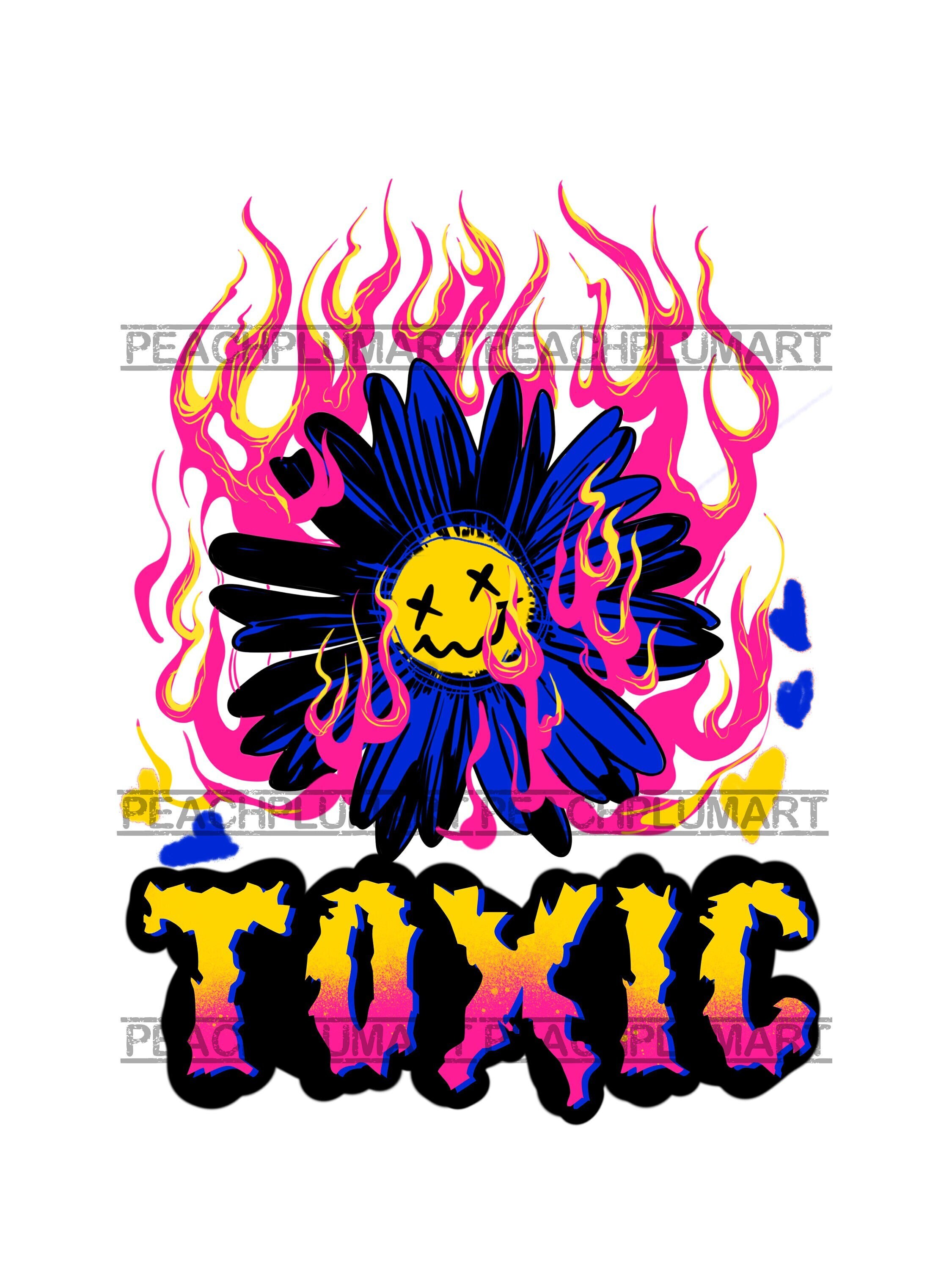 Toxic Png, Daisy Png, Y2k Fashion Png, Y2k Daisy Png, Flower