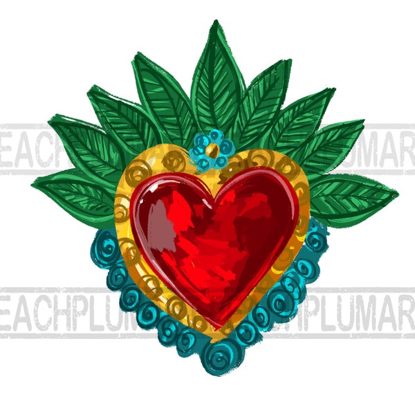 Sacred heart png, corazon png, Mexican heart png, Latina png, de corazones png, Mexican heart png, Mexican items png, Mexican Clipart